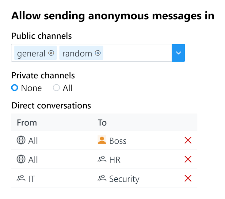 Allow sending honest messages